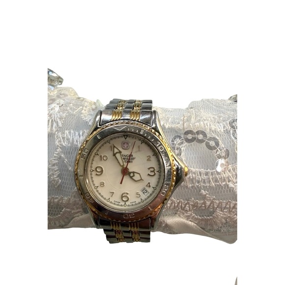 Wenger Accessories - Wenger Swiss Military Quartz Watch 26.6mm Two-Tone Stainless Steel